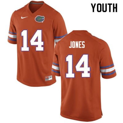 Youth Florida Gators #14 Emory Jones NCAA Nike Orange Authentic Stitched College Football Jersey BFL3862KY